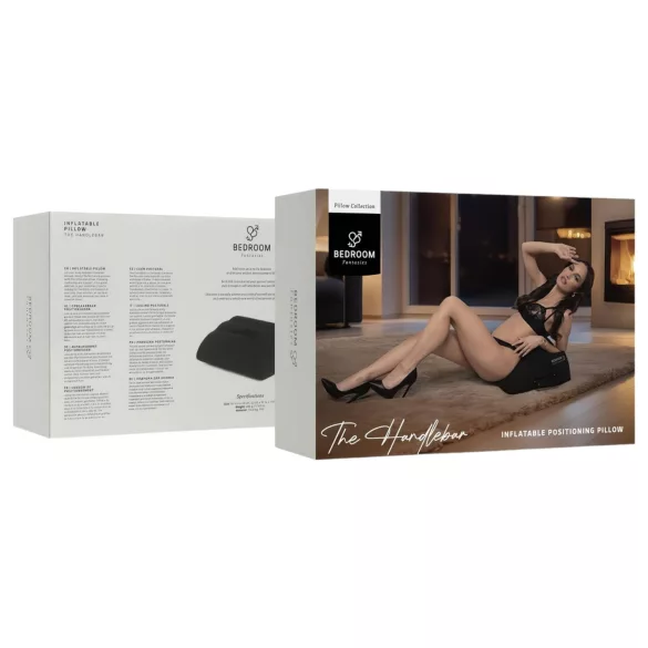 Bedroom Fantasies - cojín sexual inflable con asas - negro