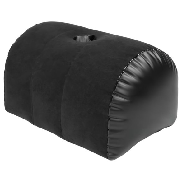Fantasías de Dormitorio - Almohada Inflable con Soporte para Vibrador (negra)