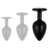 Colección Easytoys Anal - Plug Anal con Piedra - Talla L (Negro)