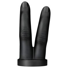 BUTTR Victory - doble dedo consolador anal (negro)