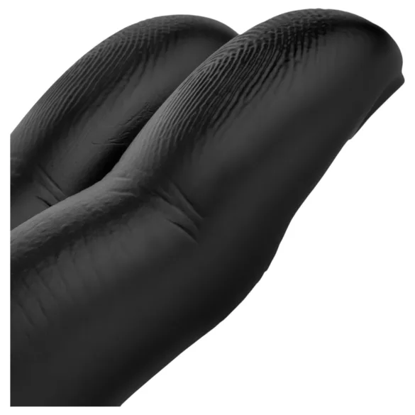 BUTTR Victory - consolador anal doble dedo - silicona negra