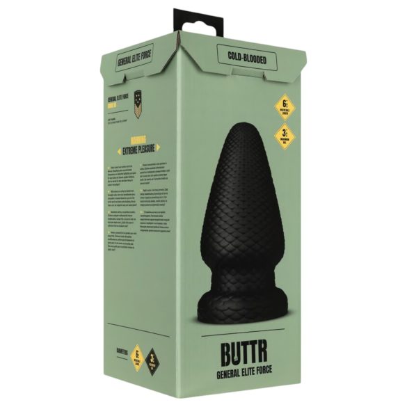 BUTTR - plug anal grande - silicona negra