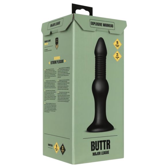 BUTTR - Dildo anal - forma explosiva - silicona negra