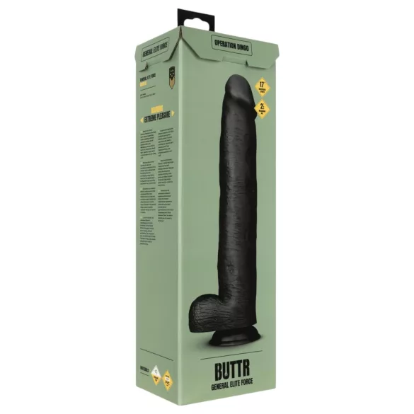 BUTTR - consolador realista grande - 43 cm - negro