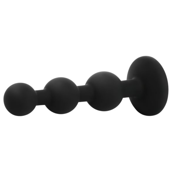 EasyToys - plug anal con bolas - silicona negra