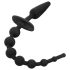 EasyToys - Plug anal 2 en 1 (negro)