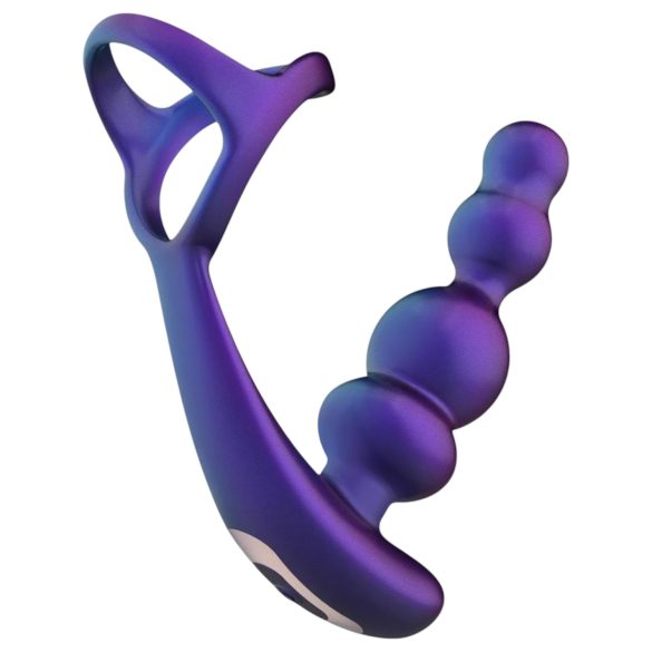 Hueman Fuerza Estelar - vibrador anal y anillo para el pene (morado)