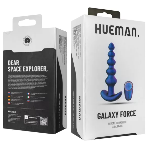 Hueman Galaxy Force - vibrador anal con control remoto (morado)