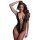 Christine - Body de red con escote profundo (negro) - XS-XL