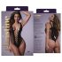Christine - Body de red con escote profundo (negro) XS-XL