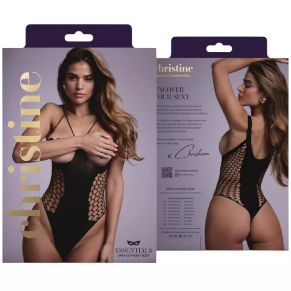 Christine - body abierto (negro) - S-L