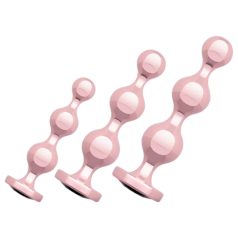 Set de dildos anales Rosy Gold (oro rosa)