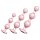 Set de dildos anales Rosy Gold (oro rosa)