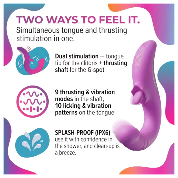 Good Vibes Only - vibrador de empuje para clítoris (rosa)