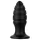 BUTTR Aftershock - plug anal gigante (negro) - 23 cm