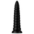 BUTTR Caterpiller - plug anal gigante (negro) - 29 cm