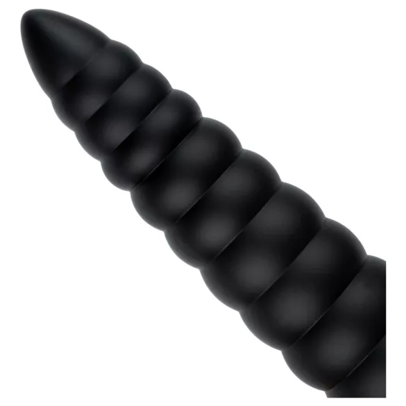 BUTTR Caterpiller - plug anal gigante (negro) - 29 cm