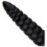 BUTTR Caterpiller - plug anal gigante (negro) - 29 cm