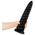 BUTTR Caterpiller - plug anal gigante (negro) - 29 cm