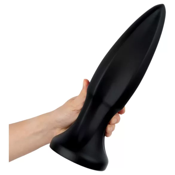 BUTTR Huge Explosive II - plug anal gigante (negro) - 29 cm