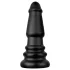 BUTTR Tactical II - plug anal gigante (negro) - 26 cm