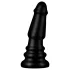 BUTTR Tactical II - plug anal gigante (negro) - 26 cm