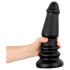 BUTTR Tactical II - plug anal gigante (negro) - 26 cm