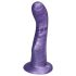 Dildo metálico púrpura Kajsa - con ventosa
