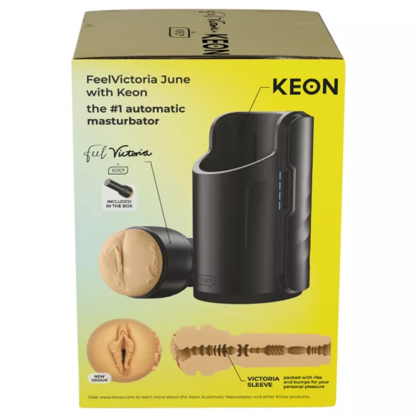 Kiiroo Keon Wifi + Victoria June - masturbador masculino - vagina realista