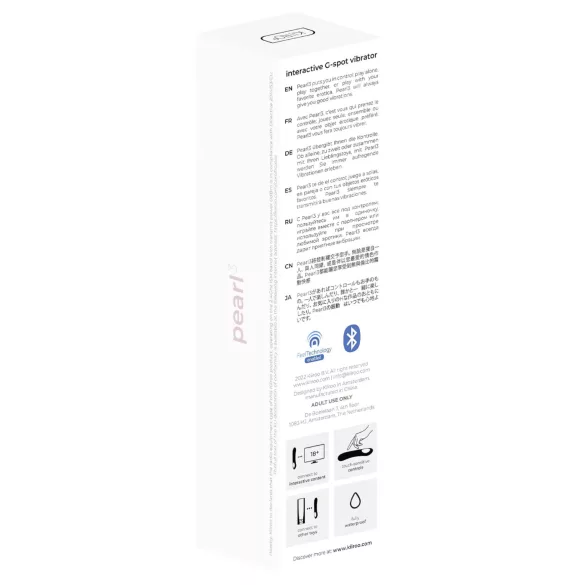 Kiiroo Pearl 3 - vibrador interactivo punto G impermeable silicona rosa