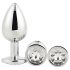 Gleaming Love - Set de plugs anales plateados (3 piezas)