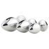 Gleaming Love - Set de plugs anales plateados (3 piezas)