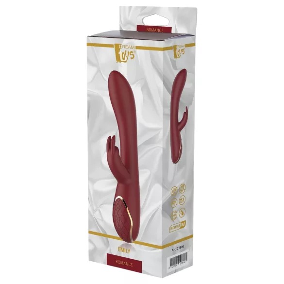 Romance Emily - vibrador con estimulación de punto G y clítoris - silicona roja