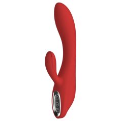   Red Revolution Sofia - vibrador recargable con estimulador de clítoris (rojo)