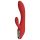 Revolución Roja Sofia - Vibrador recargable con estimulador de clítoris (rojo)