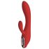 Revolución Roja Sofia - Vibrador recargable con estimulador de clítoris (rojo)