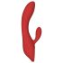 Revolución Roja Sofia - Vibrador recargable con estimulador de clítoris (rojo)