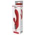 Revolución Roja Sofia - Vibrador recargable con estimulador de clítoris (rojo)
