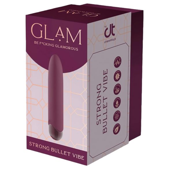 Glam - mini vibrador recargable impermeable - color lila