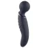 Glam - vibrador tipo varita de doble punta (gris oscuro)