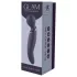 Glam - vibrador tipo varita de doble punta (gris oscuro)