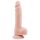 Dildo con ventosa y testículos - natural (19,5 cm)