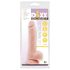 Dildo con ventosa y testículos - natural (19,5 cm)