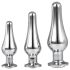 Gleaming Love - Set de Plugs Anales Plateados (3 Piezas)