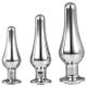 Gleaming Love - Set de Plugs Anales Plateados (3 Piezas)