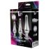 Gleaming Love - Set de Plugs Anales Plateados (3 Piezas)