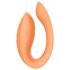 Glam - vibrador de pareja recargable (naranja)