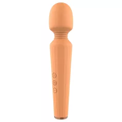 Glam - vibrador masajeador recargable - silicona naranja