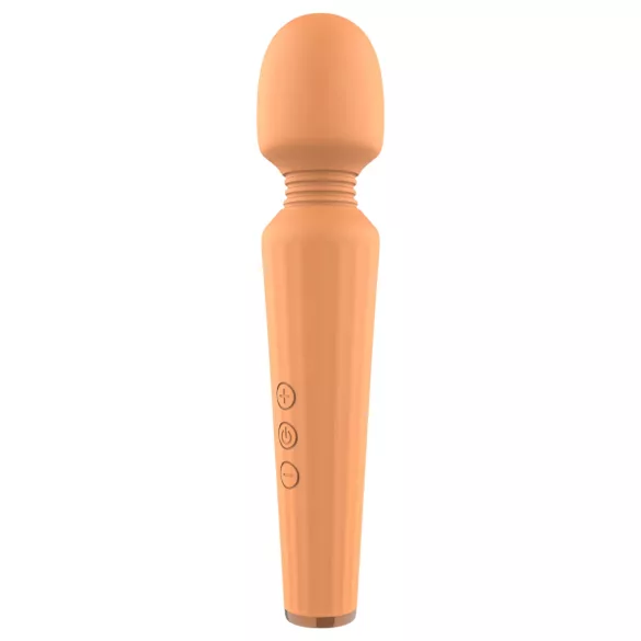Glam - vibrador masajeador recargable - silicona naranja