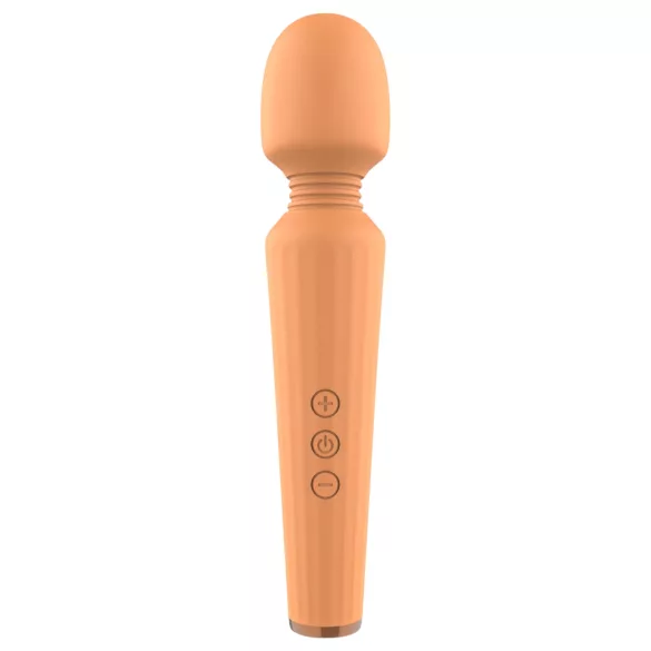 Glam - vibrador masajeador recargable - silicona naranja